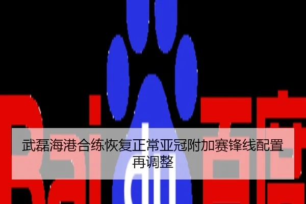 武磊海港合练恢复正常亚冠附加赛锋线配置再调整